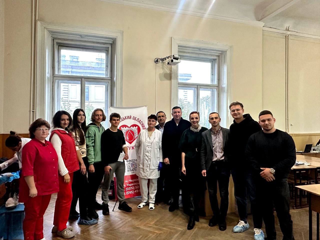 150 літрів крові — до 150-річчя ЧНУ ім. Ю. Федьковича